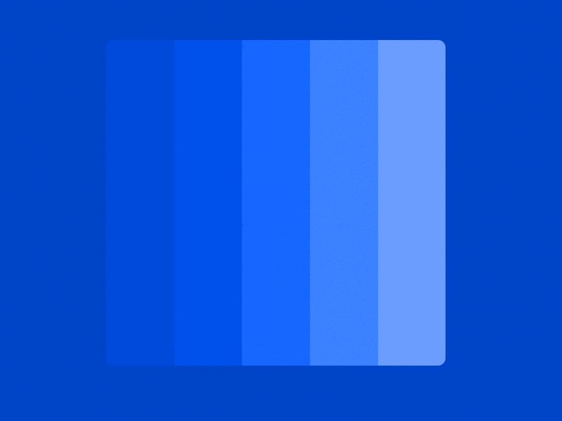 Animated image showing Mach bands on blue background.